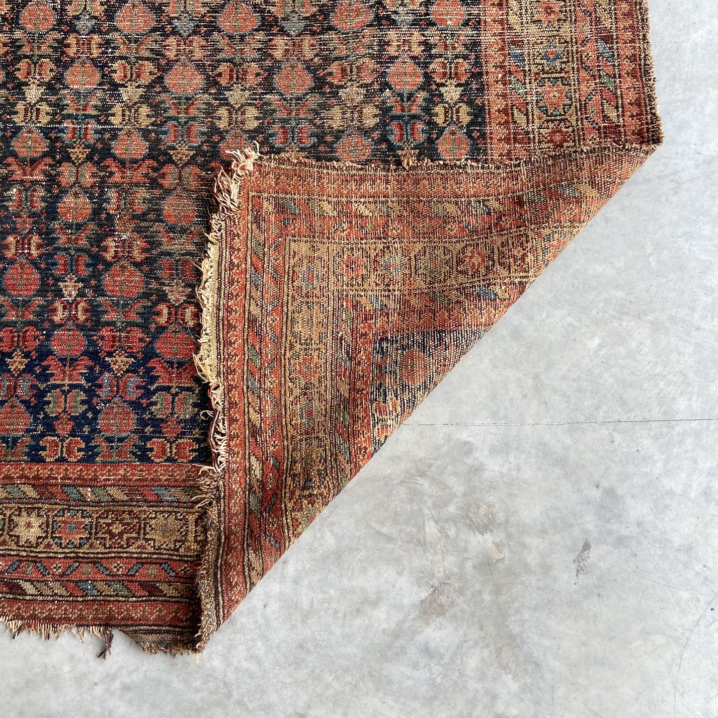 Antique Caucasian Accent Rug #R1125 - 4'4" x 6'5"