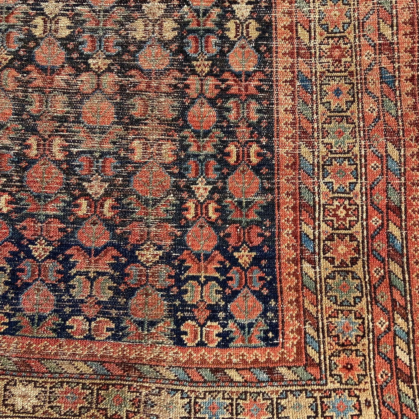 Antique Caucasian Accent Rug #R1125 - 4'4" x 6'5"