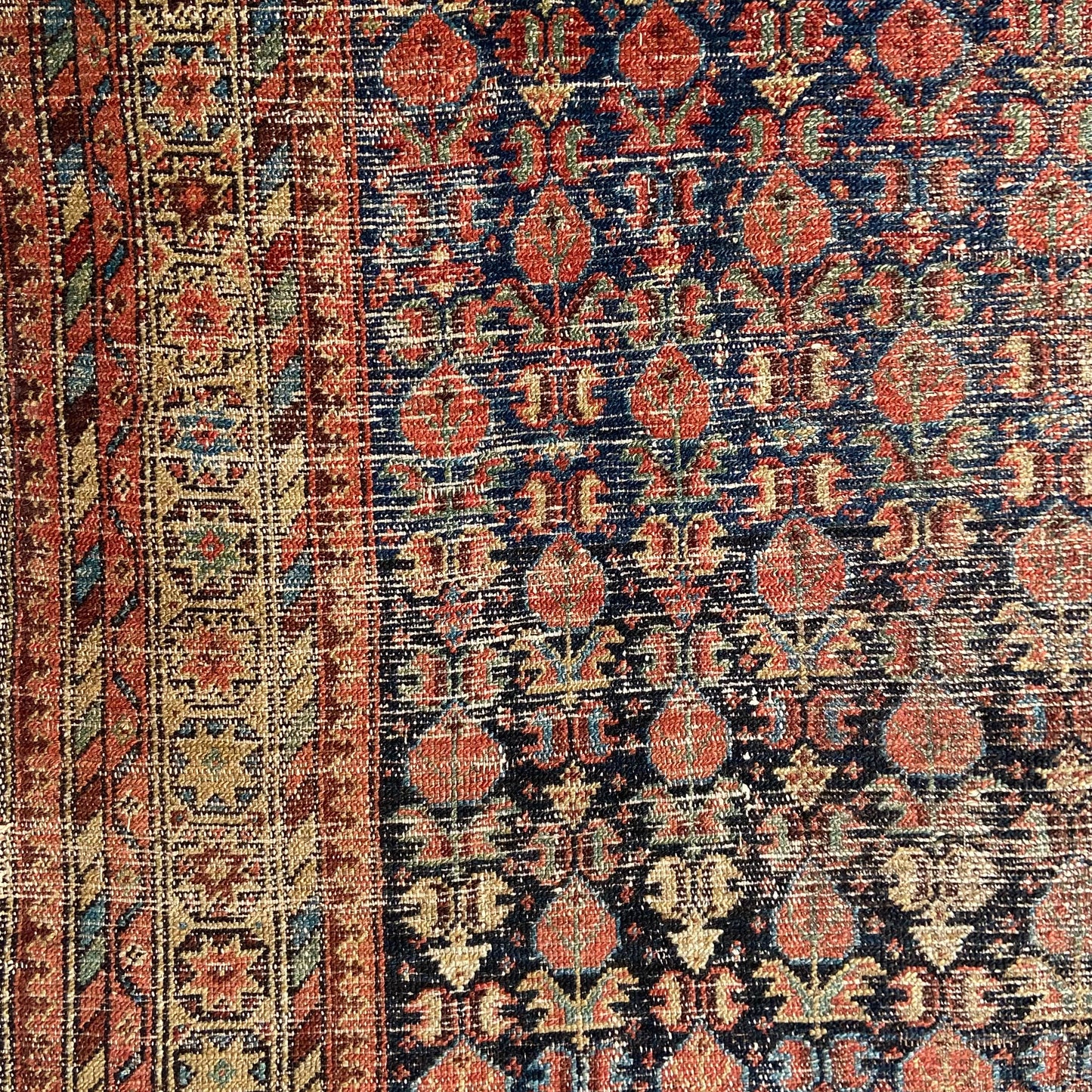 Antique Caucasian Accent Rug #R1125 - 4'4" x 6'5"