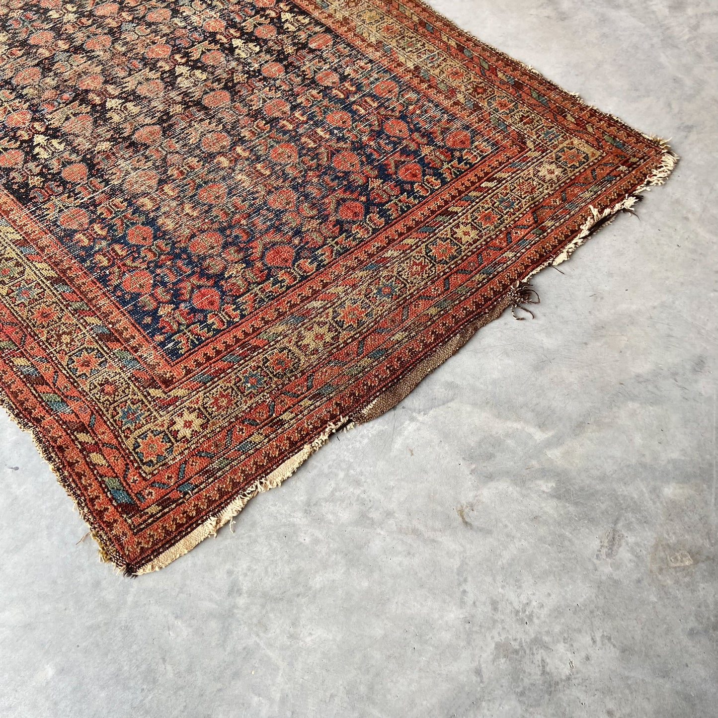 Antique Caucasian Accent Rug #R1125 - 4'4" x 6'5"