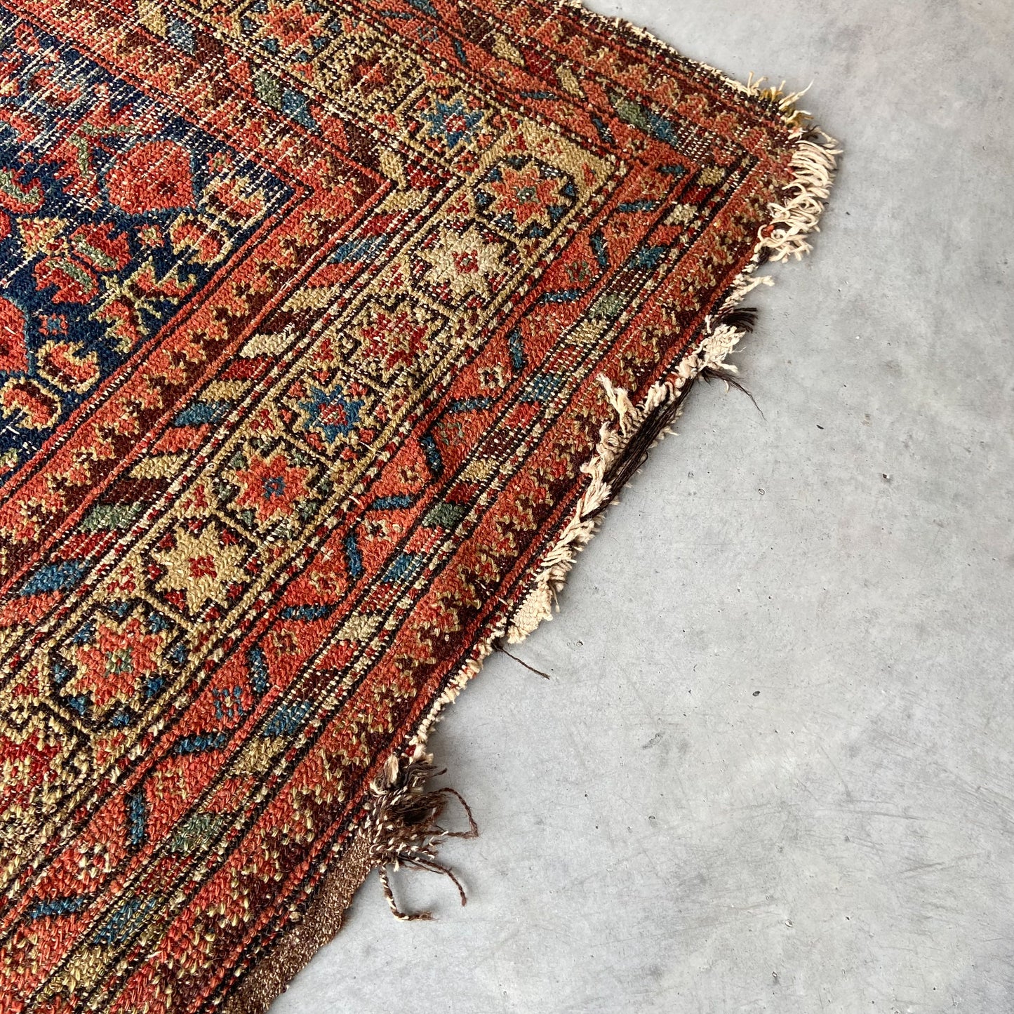 Antique Caucasian Accent Rug #R1125 - 4'4" x 6'5"