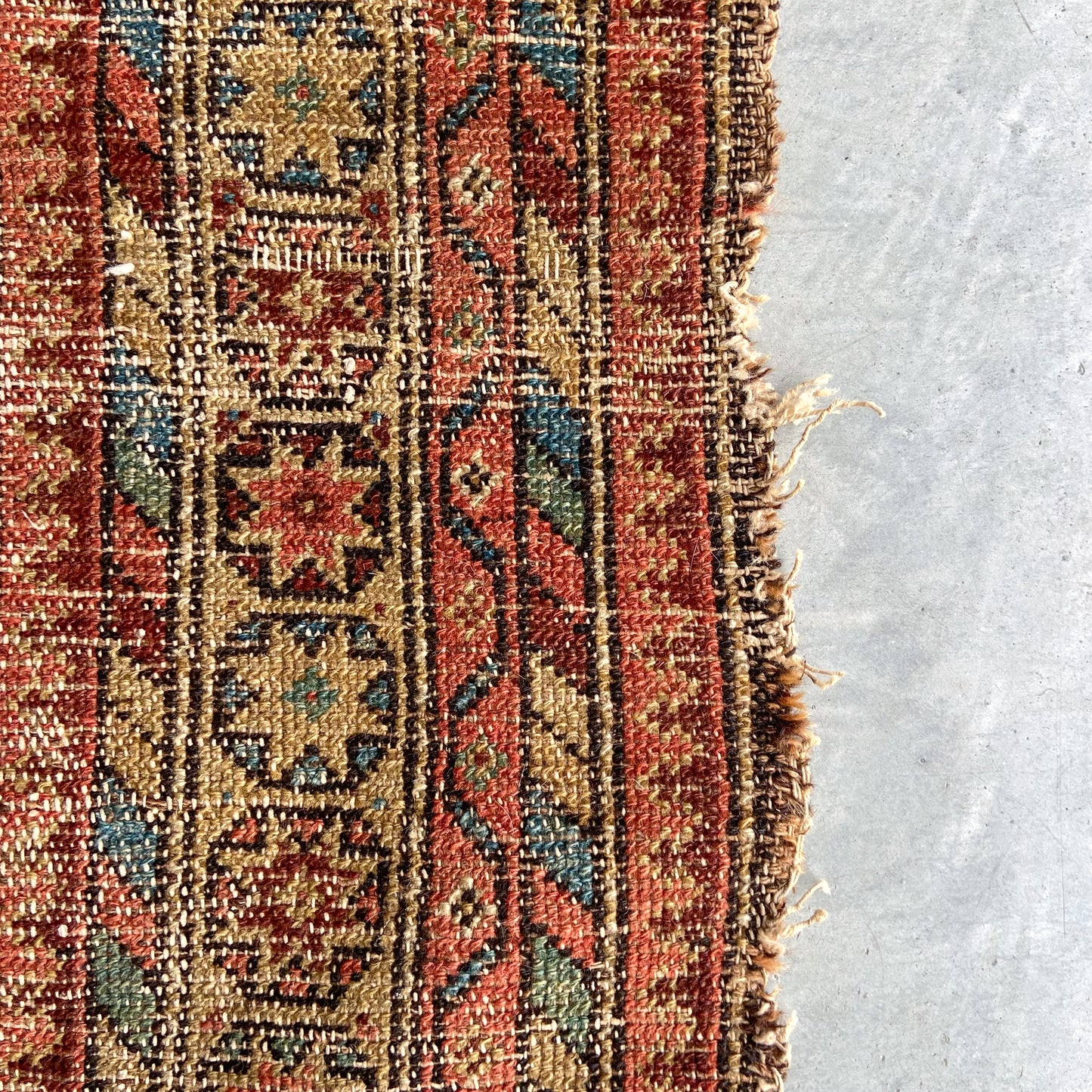 Antique Caucasian Accent Rug #R1125 - 4'4" x 6'5"