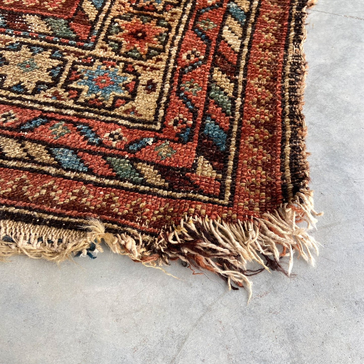 Antique Caucasian Accent Rug #R1125 - 4'4" x 6'5"