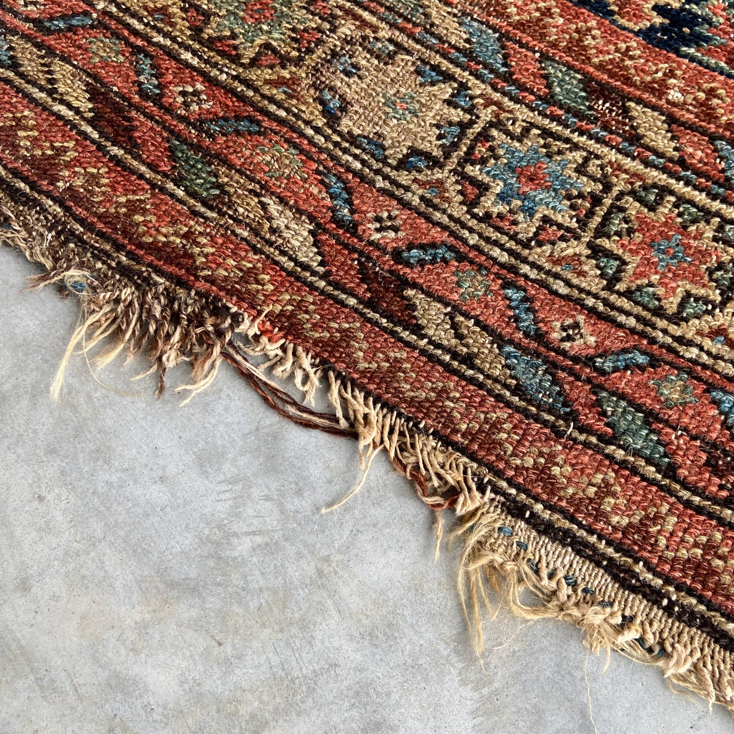 Antique Caucasian Accent Rug #R1125 - 4'4" x 6'5"