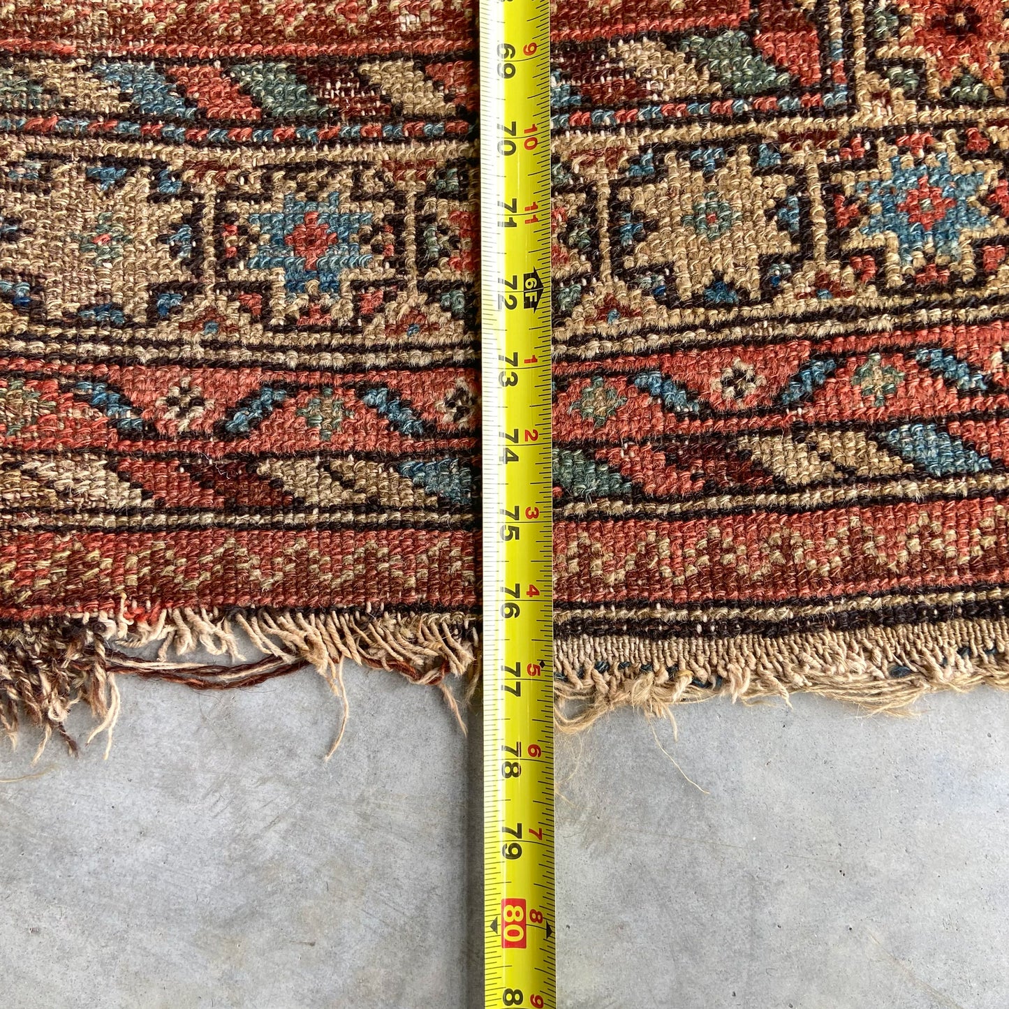 Antique Caucasian Accent Rug #R1125 - 4'4" x 6'5"