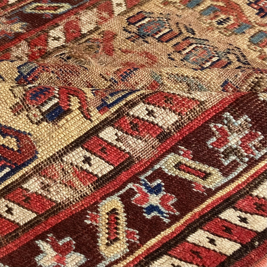 Antique Caucasian Runner #R1135 - 3' x 8'11"