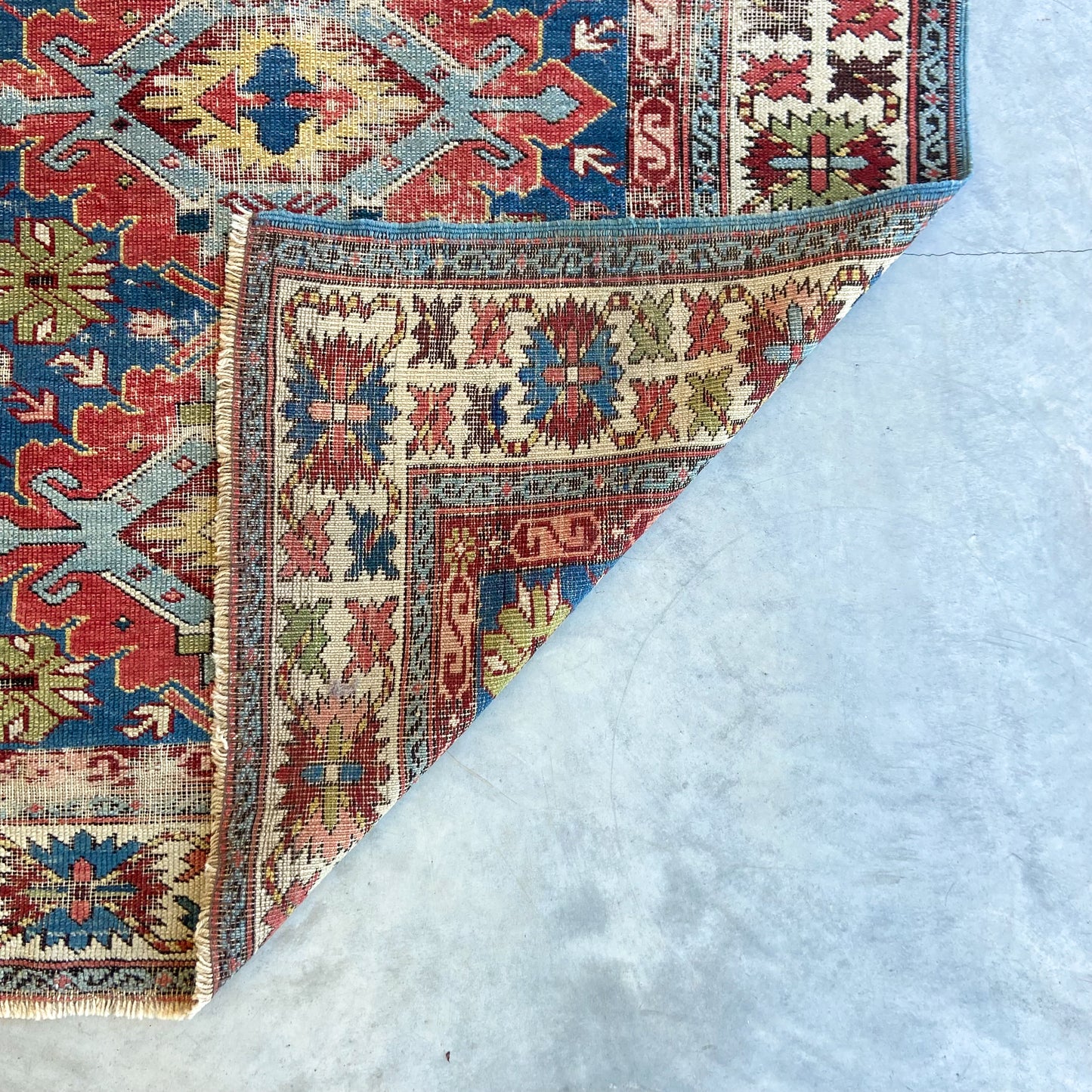 Antique Kuba Accent Rug #R1142 - 3'6" x 5'2"