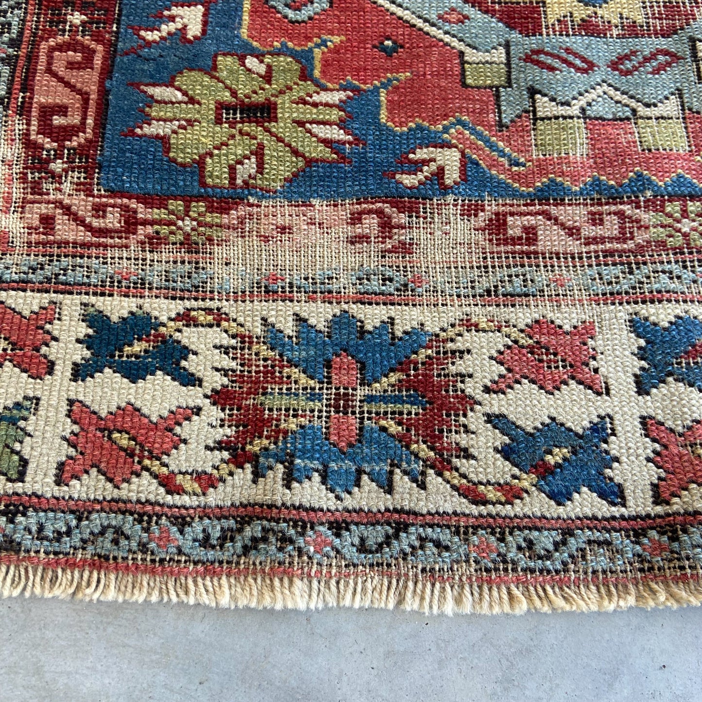 Antique Kuba Accent Rug #R1142 - 3'6" x 5'2"