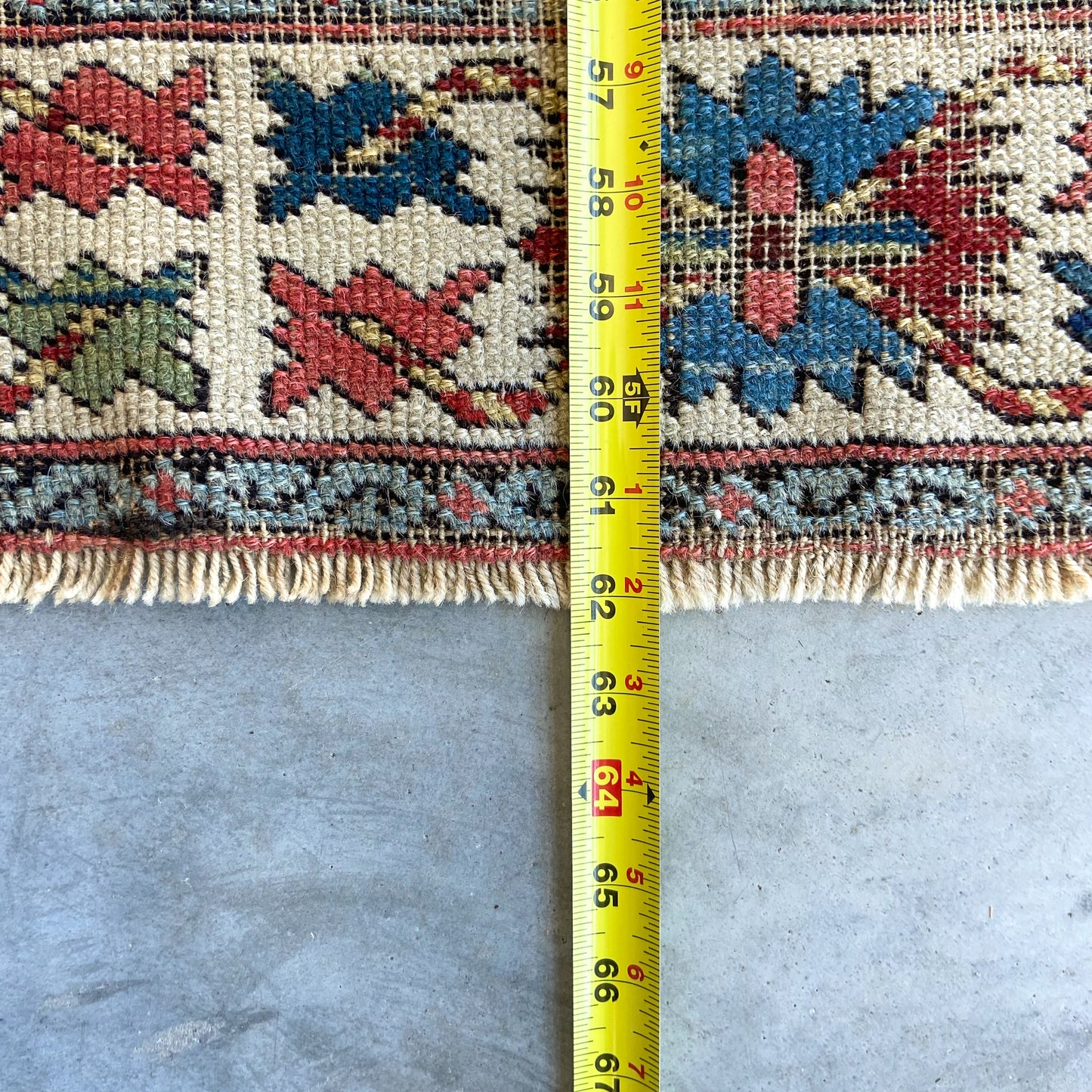 Antique Kuba Accent Rug #R1142 - 3'6" x 5'2"