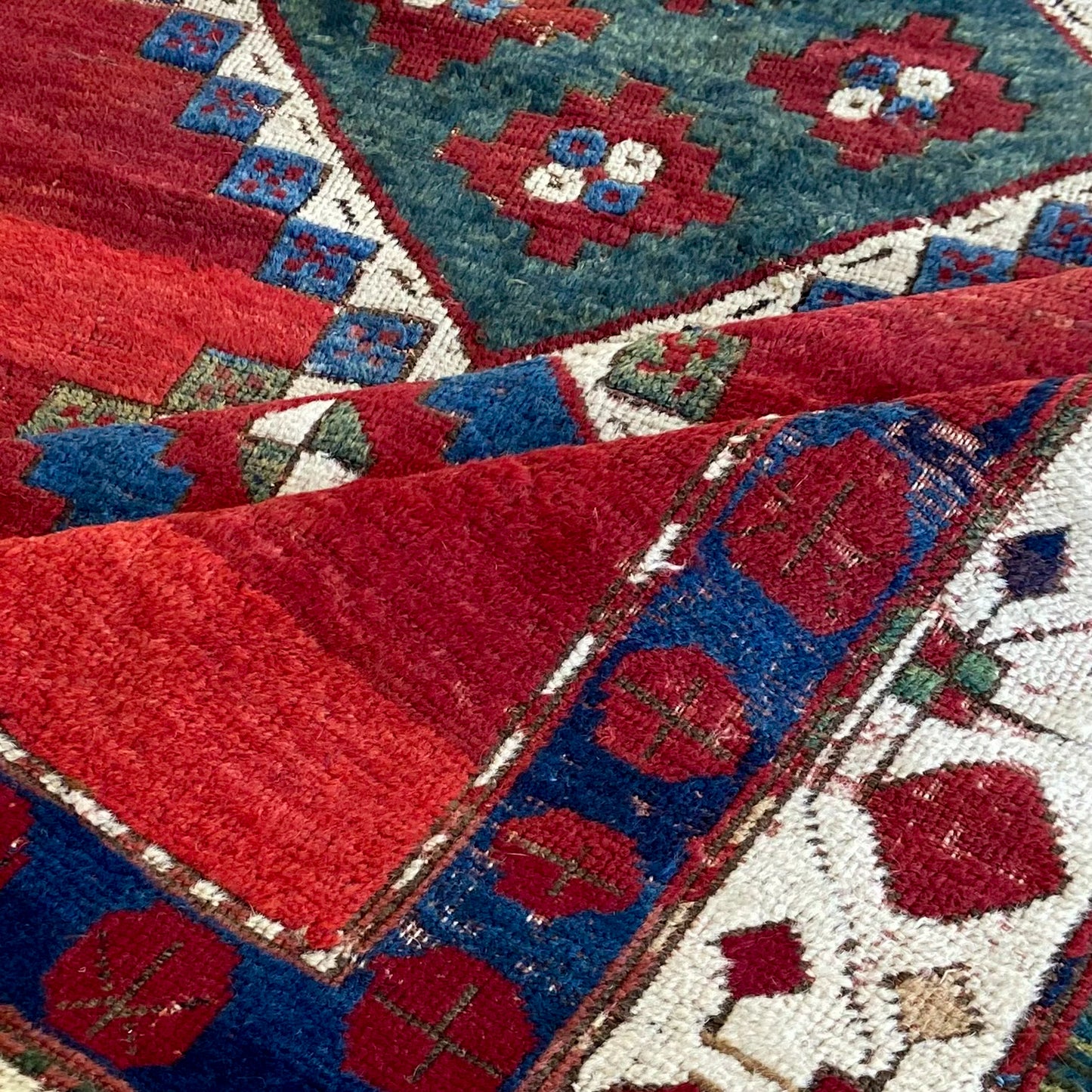 Antique Kazak Room-Sized Rug #R1143 4'8" x 7'6"