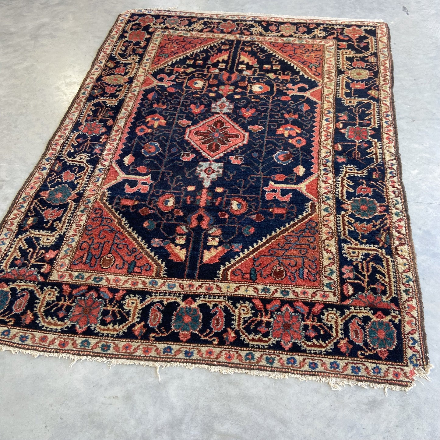 Antique Northwest Persian Accent Rug #R1145 - 3'7" x 4'11"