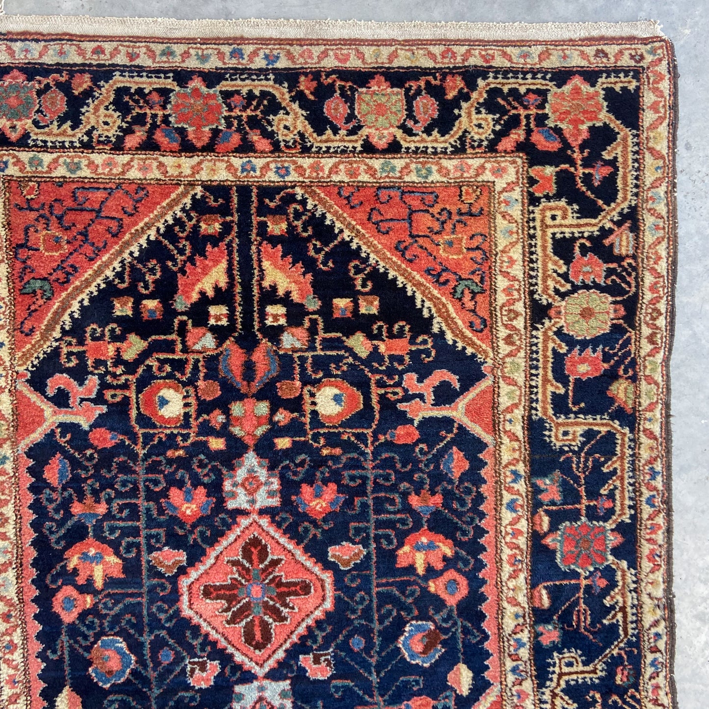 Antique Northwest Persian Accent Rug #R1145 - 3'7" x 4'11"