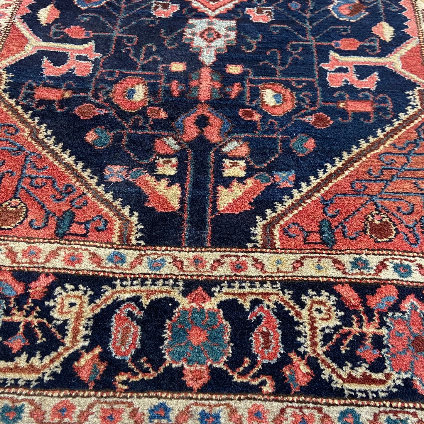 Antique Northwest Persian Accent Rug #R1145 - 3'7" x 4'11"