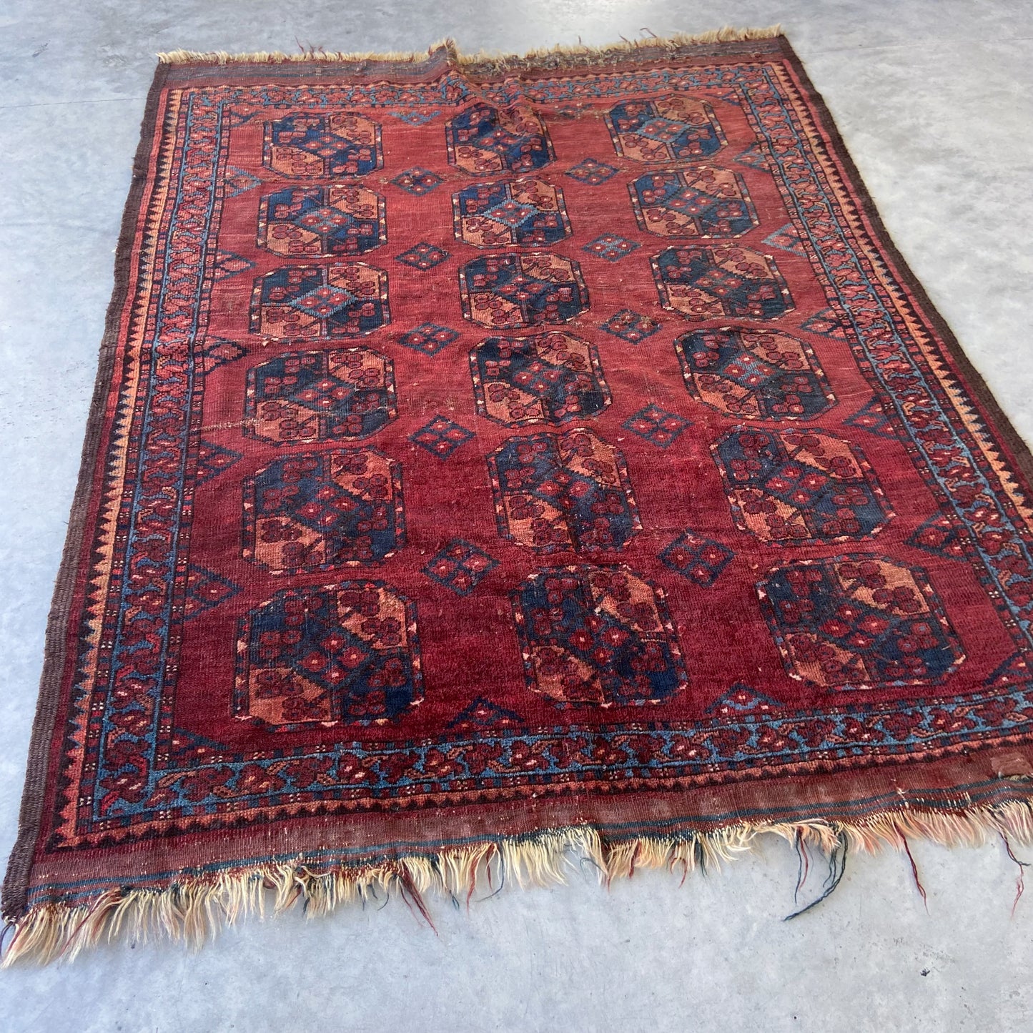 Antique Ersari Accent Rug #R1147 - 3'11" x 5'4"