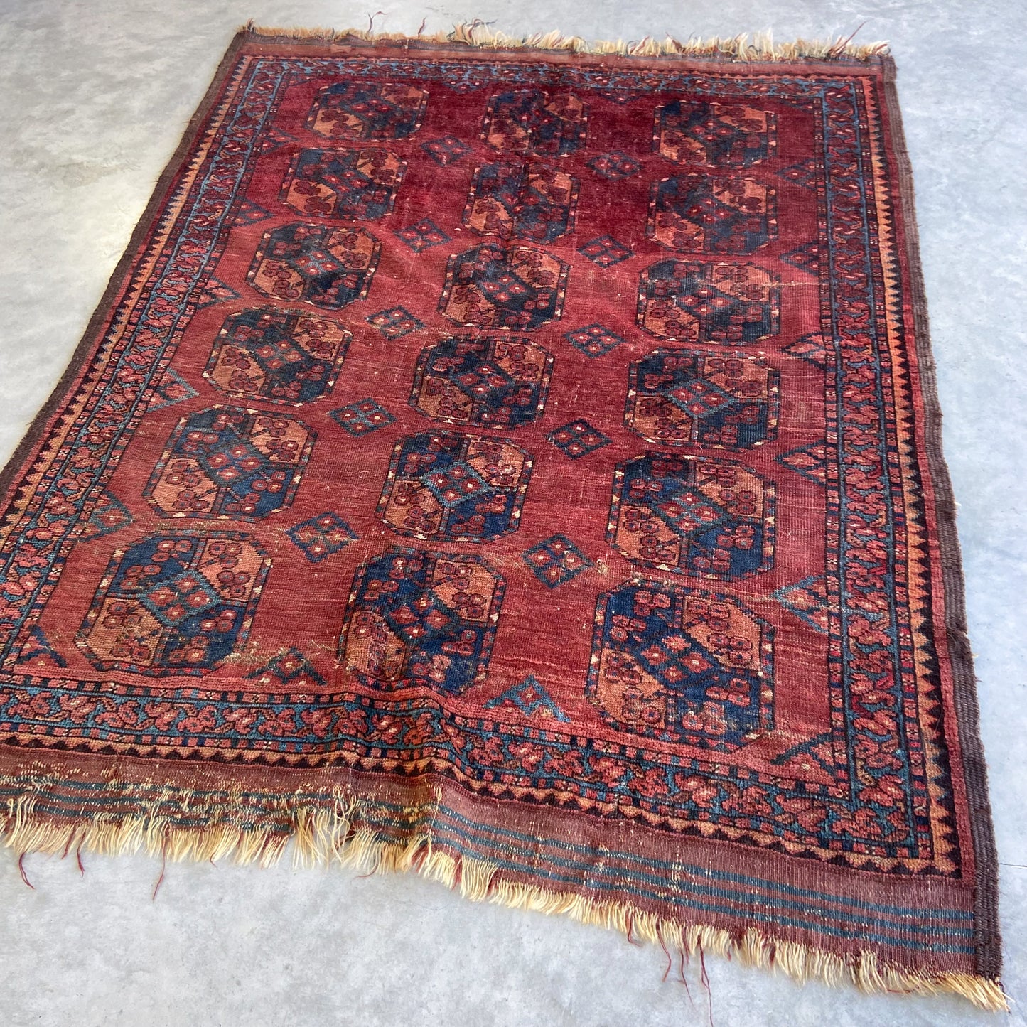 Antique Ersari Accent Rug #R1147 - 3'11" x 5'4"