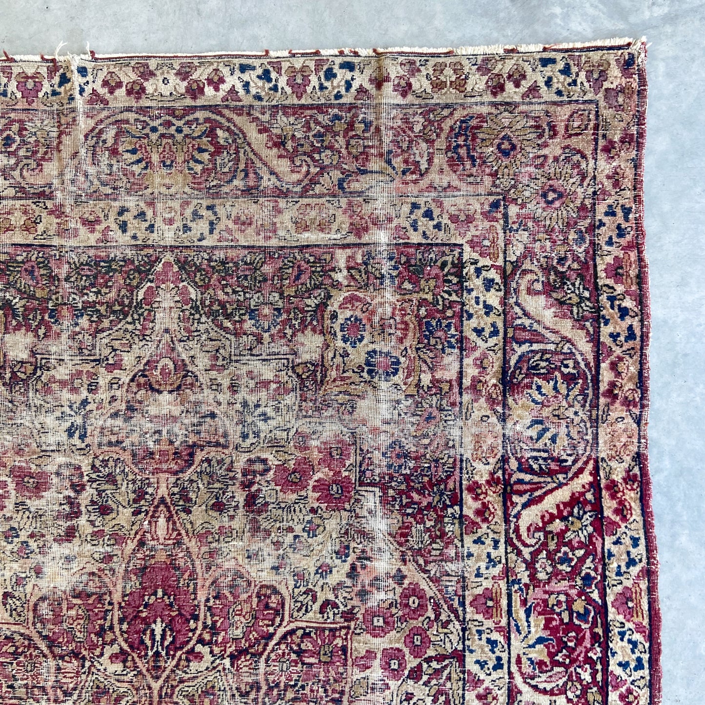 Antique Kerman Accent Rug #R1149 - 4'2" x 6'1"