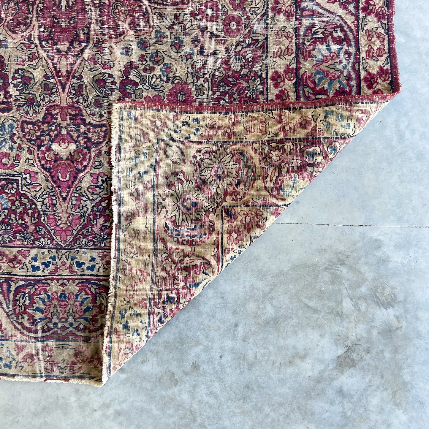 Antique Kerman Accent Rug #R1149 - 4'2" x 6'1"