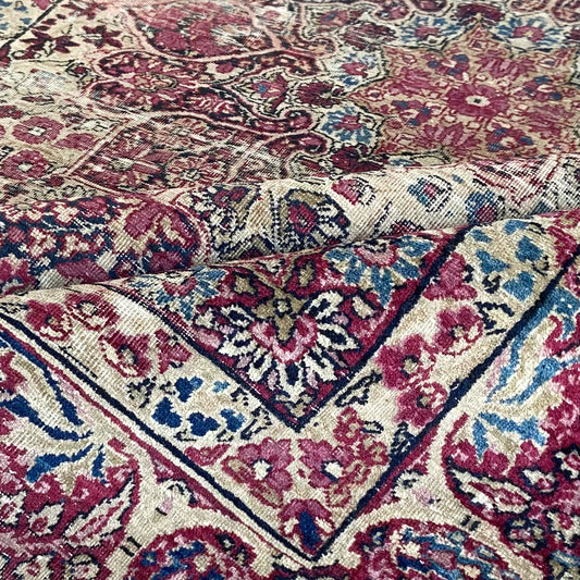 Antique Kerman Accent Rug #R1149 - 4'2" x 6'1"