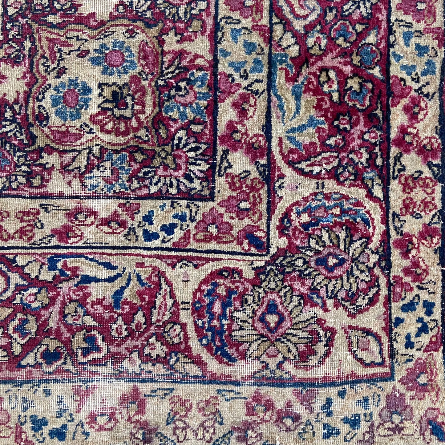 Antique Kerman Accent Rug #R1149 - 4'2" x 6'1"