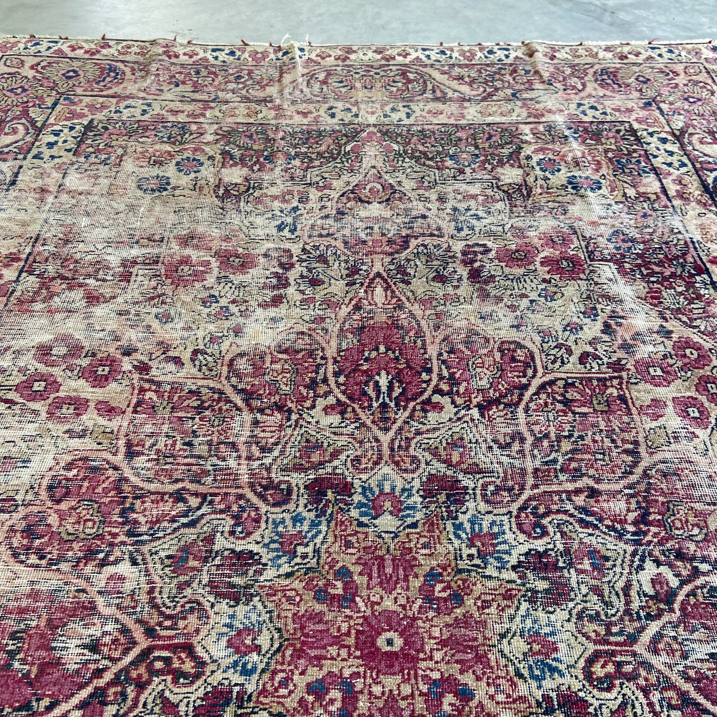 Antique Kerman Accent Rug #R1149 - 4'2" x 6'1"