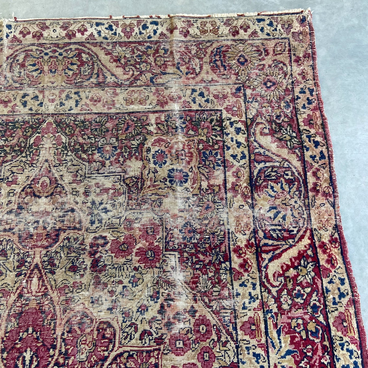 Antique Kerman Accent Rug #R1149 - 4'2" x 6'1"