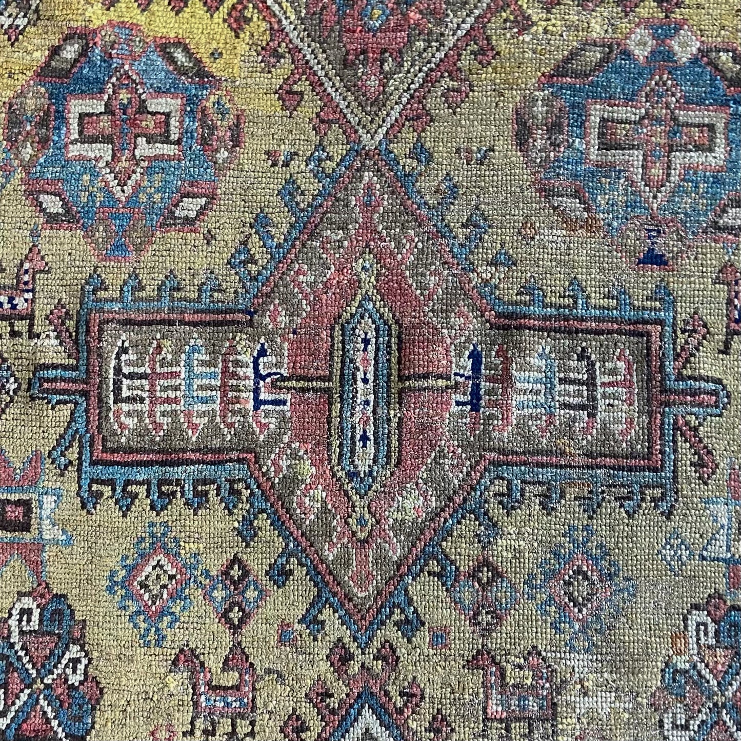 Early Antique Kazak Area Rug #R1151 - 5'7" x 9'9"