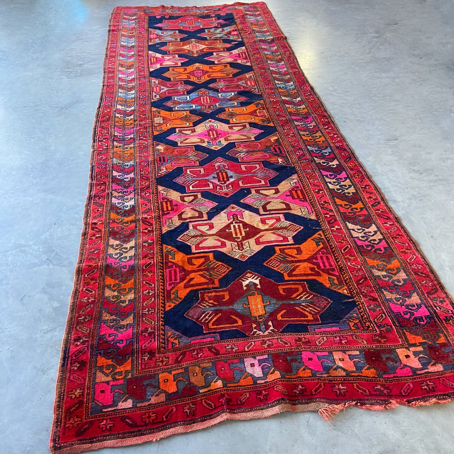 Antique Karabagh Runner #R1152 - 4'8" x 13"