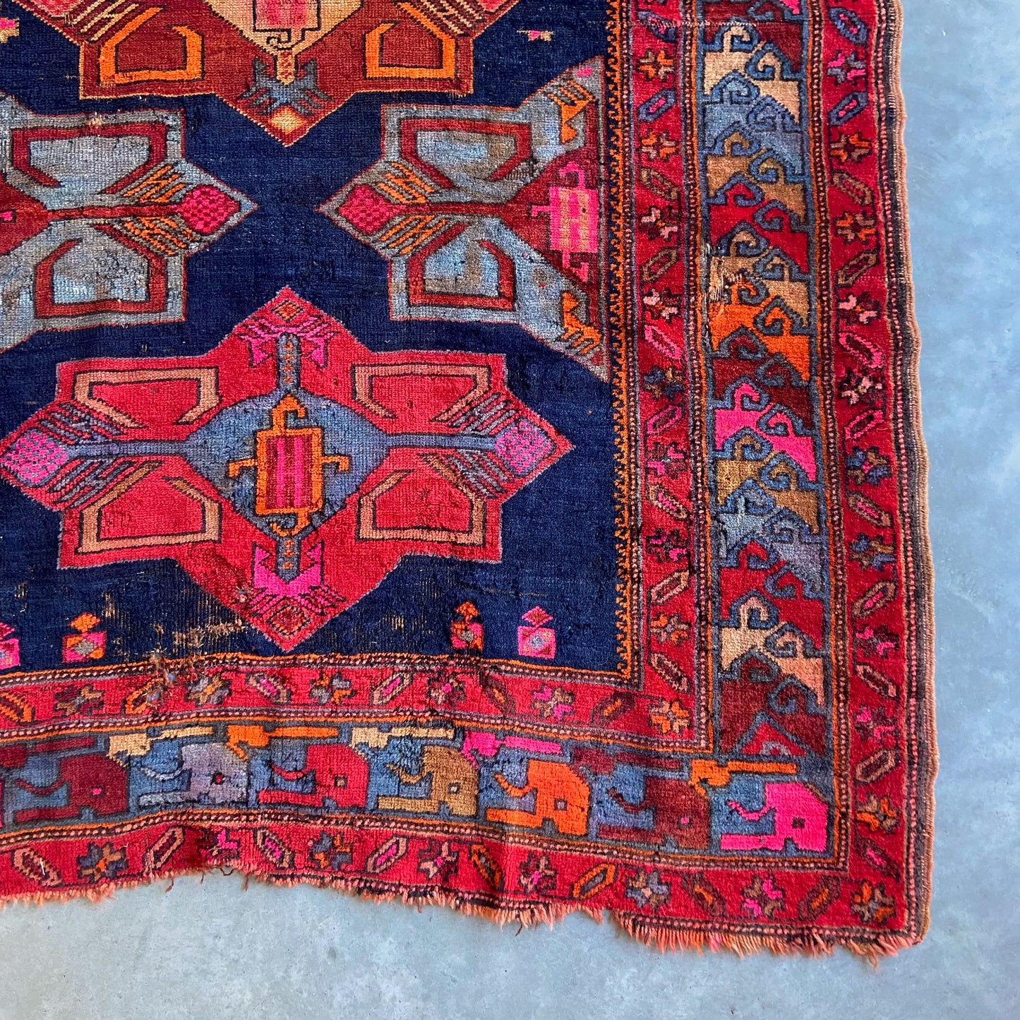 Antique Karabagh Runner #R1152 - 4'8" x 13"