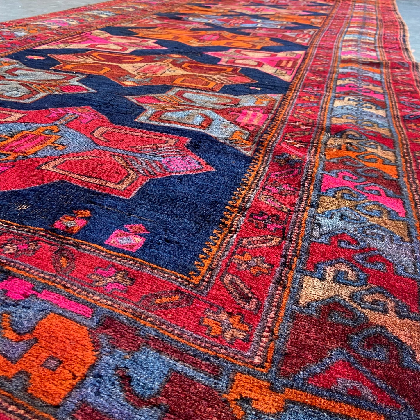 Antique Karabagh Runner #R1152 - 4'8" x 13"