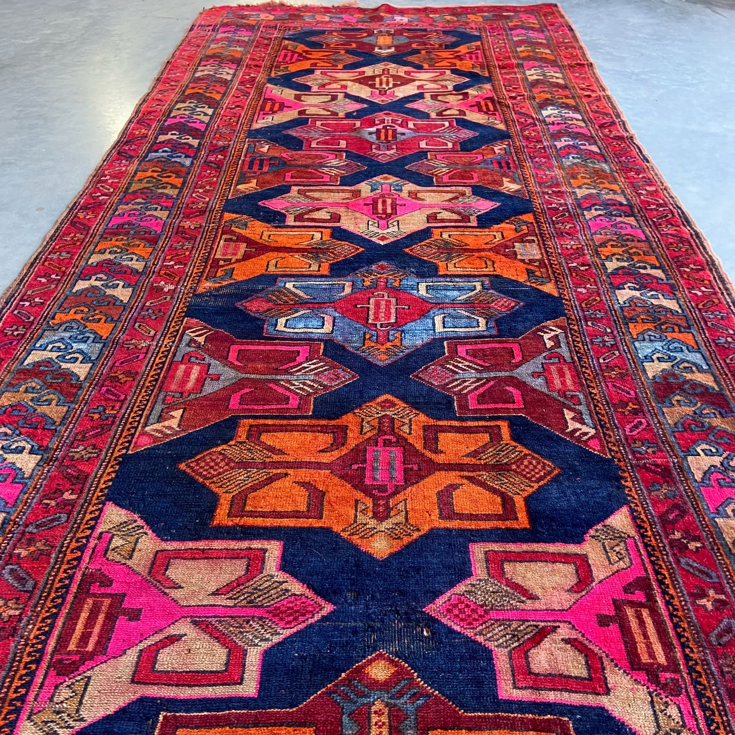 Antique Karabagh Runner #R1152 - 4'8" x 13"