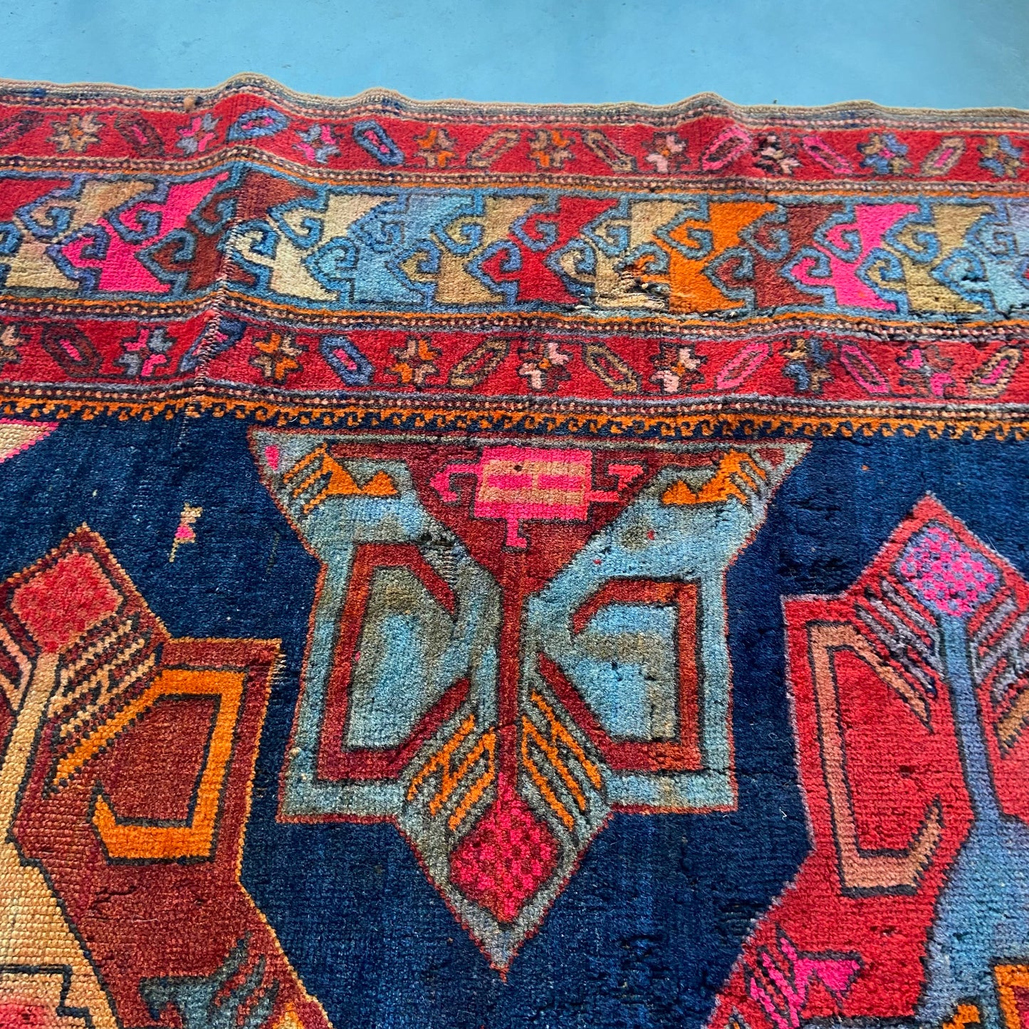 Antique Karabagh Runner #R1152 - 4'8" x 13"