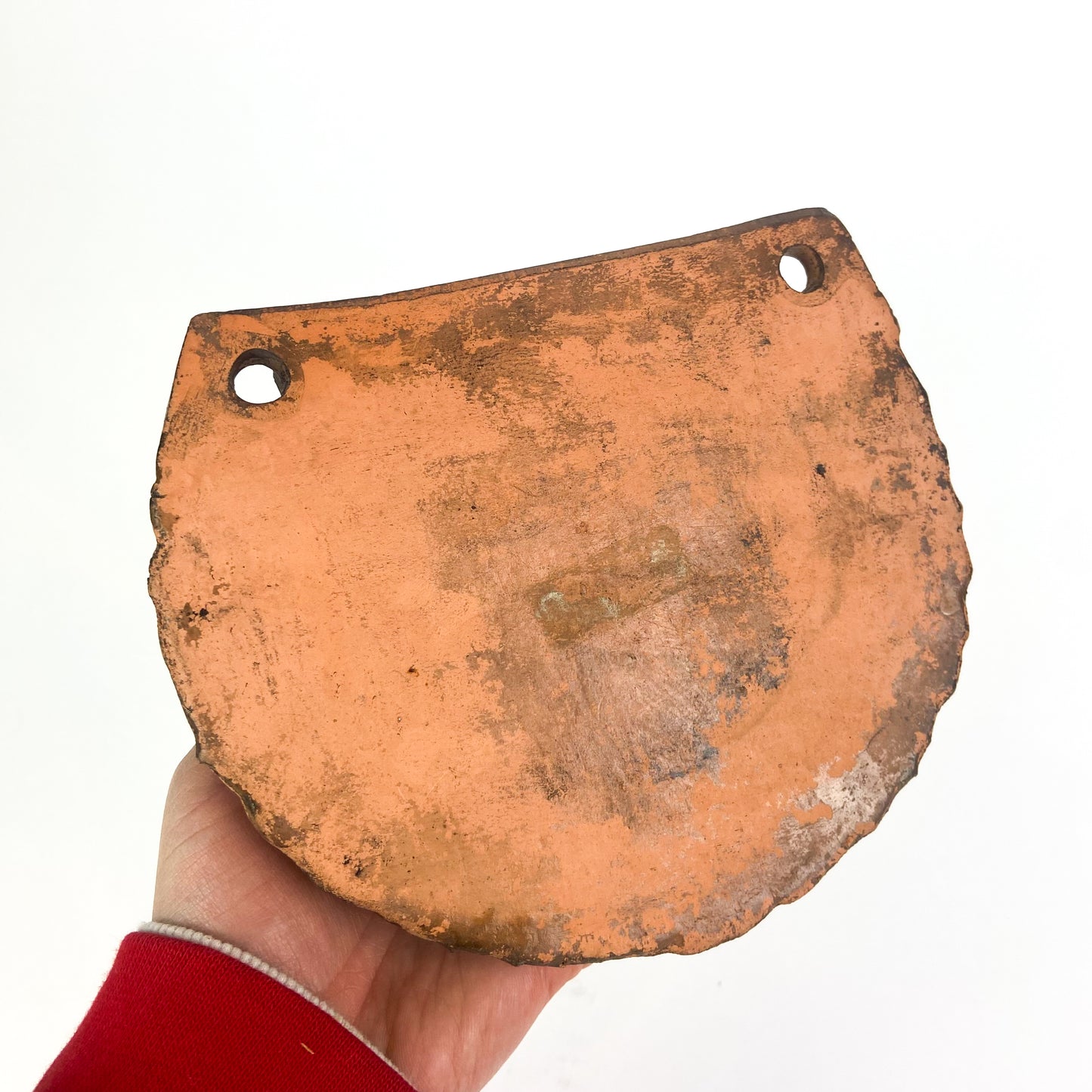 Antique Redware Wall Pocket #O1213