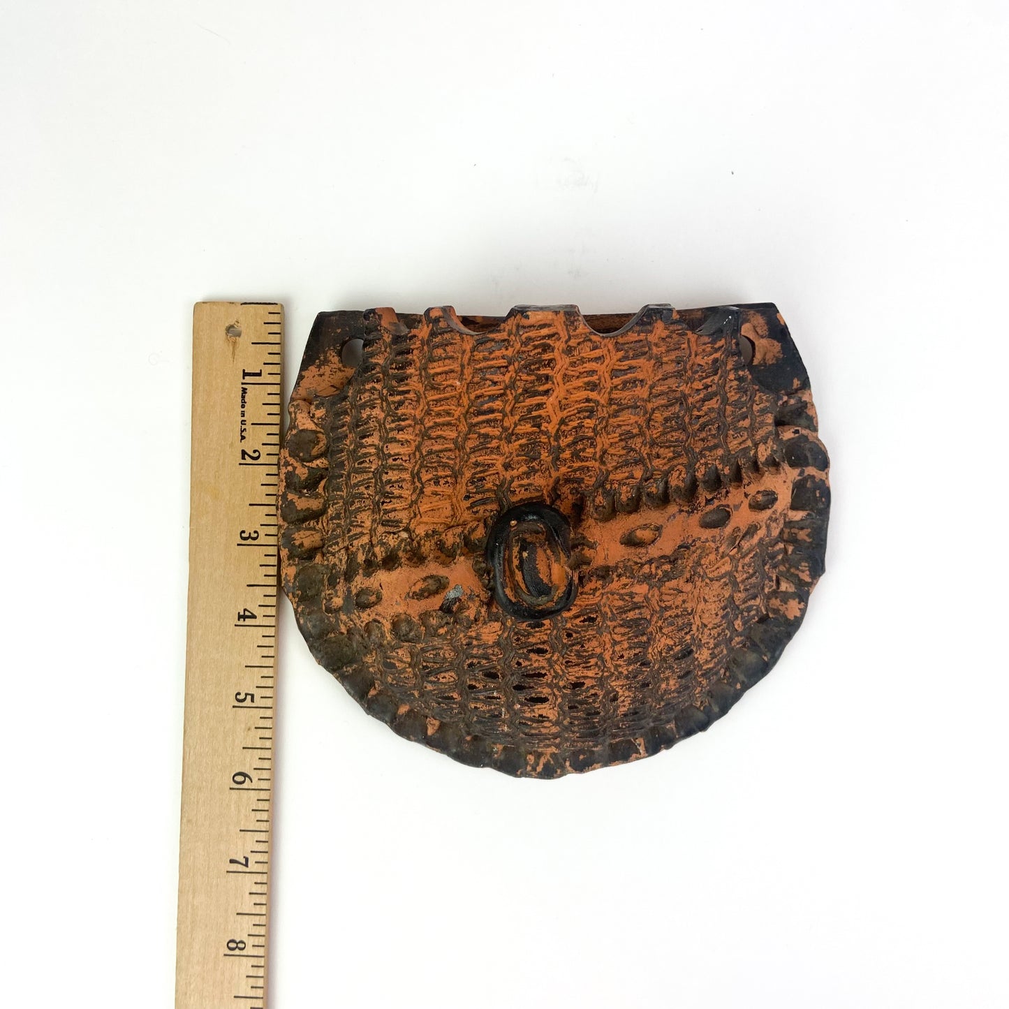 Antique Redware Wall Pocket #O1213