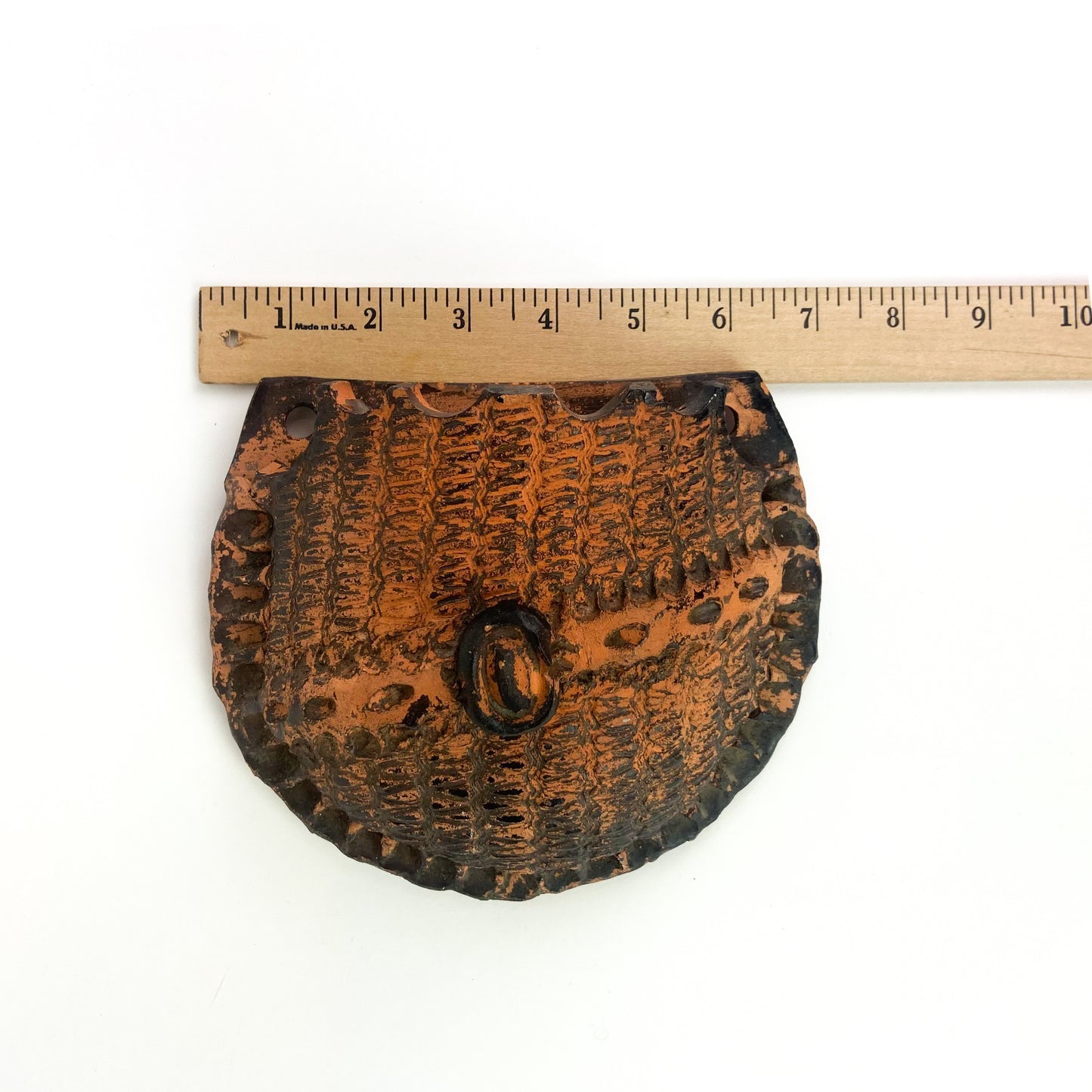 Antique Redware Wall Pocket #O1213