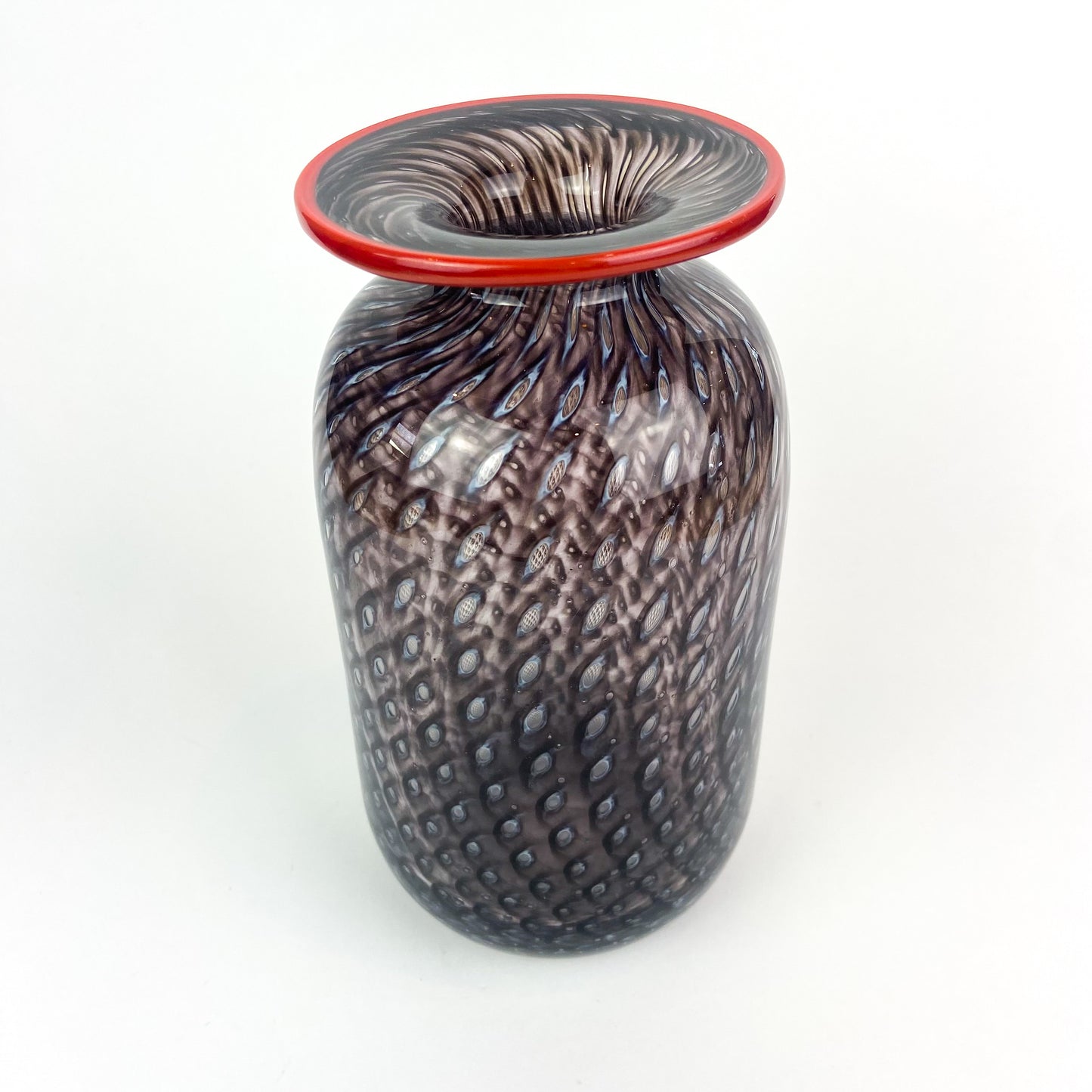 Swedish Amethyst 'Stratos' Glass Vase by Kosta Boda #O1228