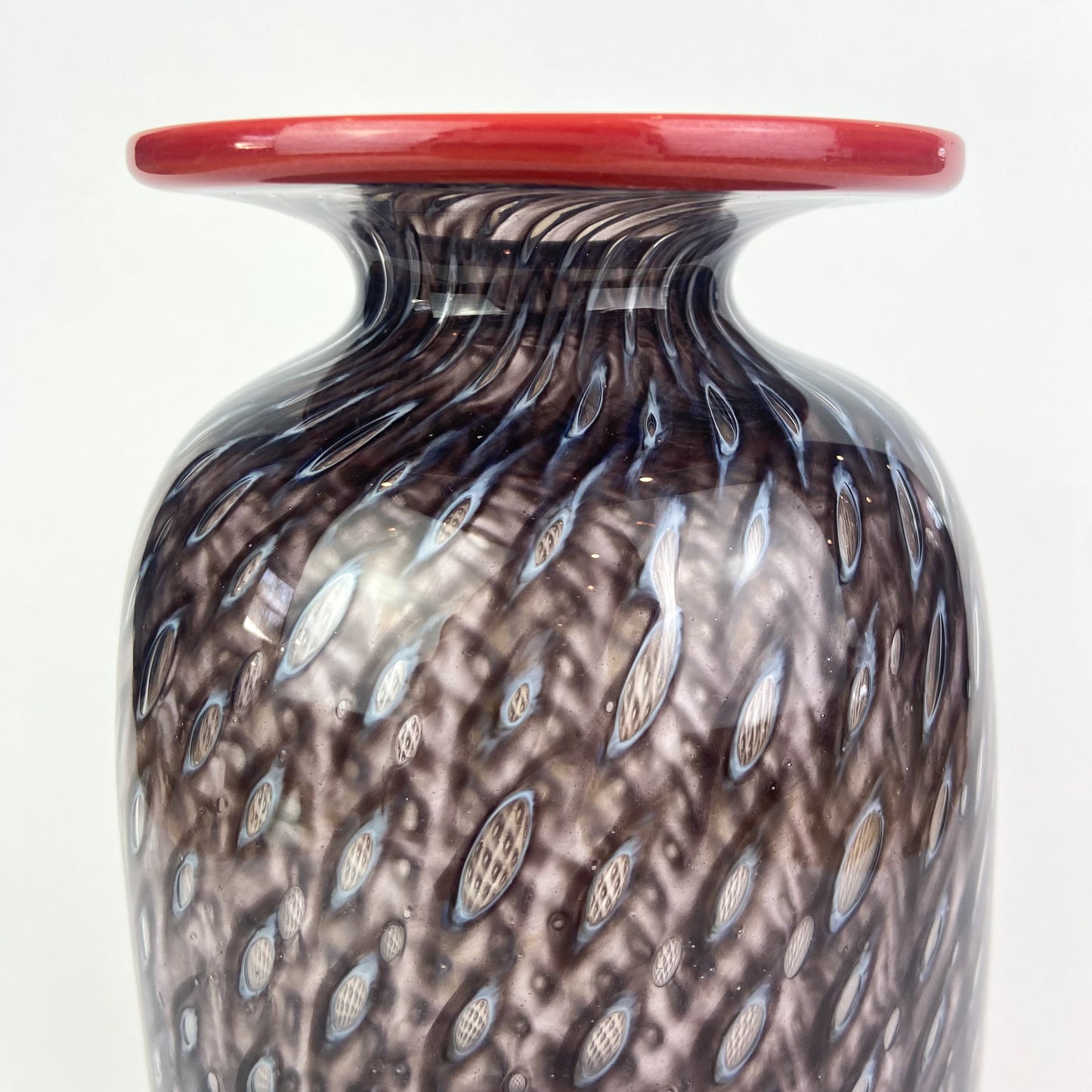 Swedish Amethyst 'Stratos' Glass Vase by Kosta Boda #O1228