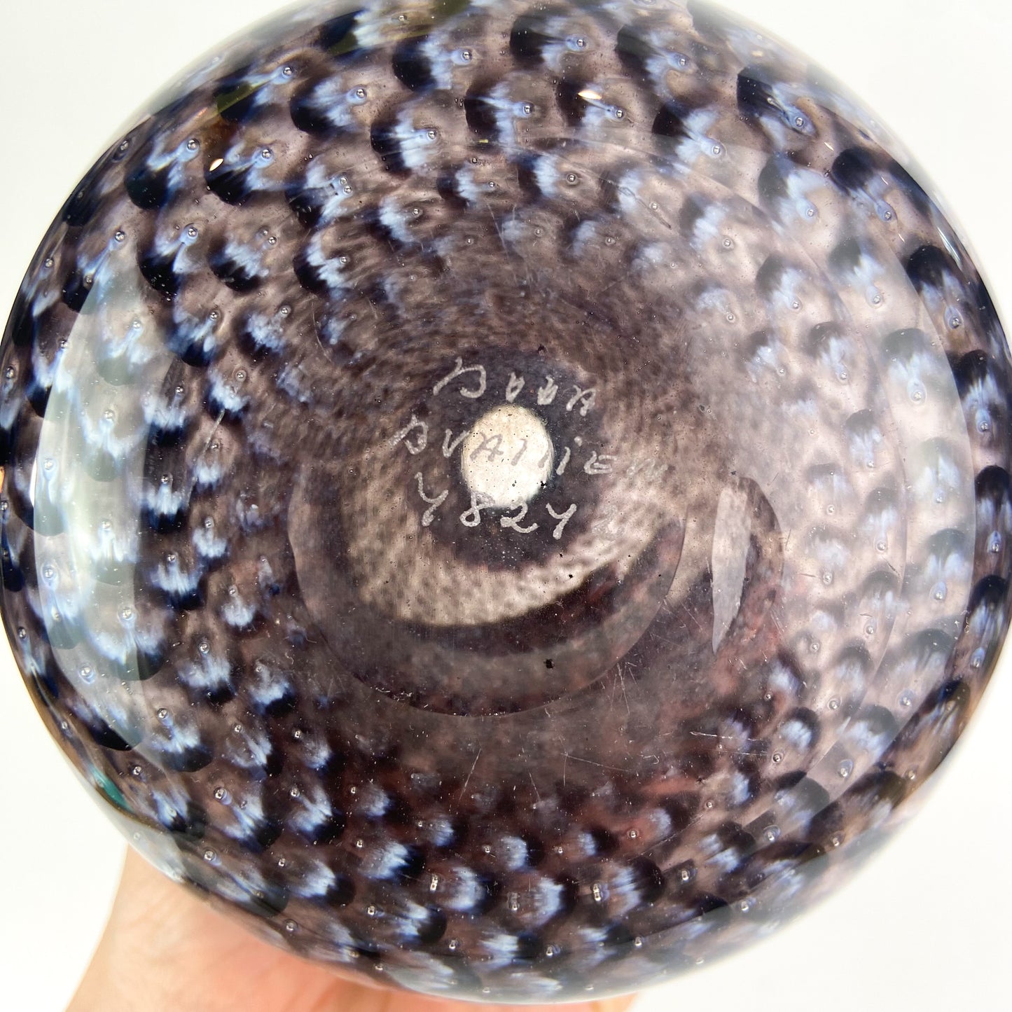 Swedish Amethyst 'Stratos' Glass Vase by Kosta Boda #O1228