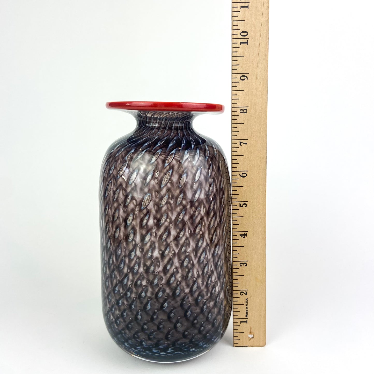 Swedish Amethyst 'Stratos' Glass Vase by Kosta Boda #O1228