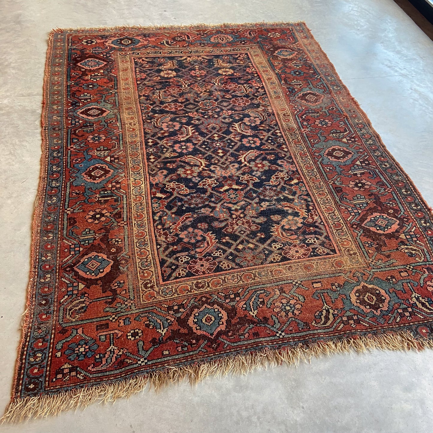 Antique Bidjar Accent Rug #R1092 - 4'4" x 6'1"