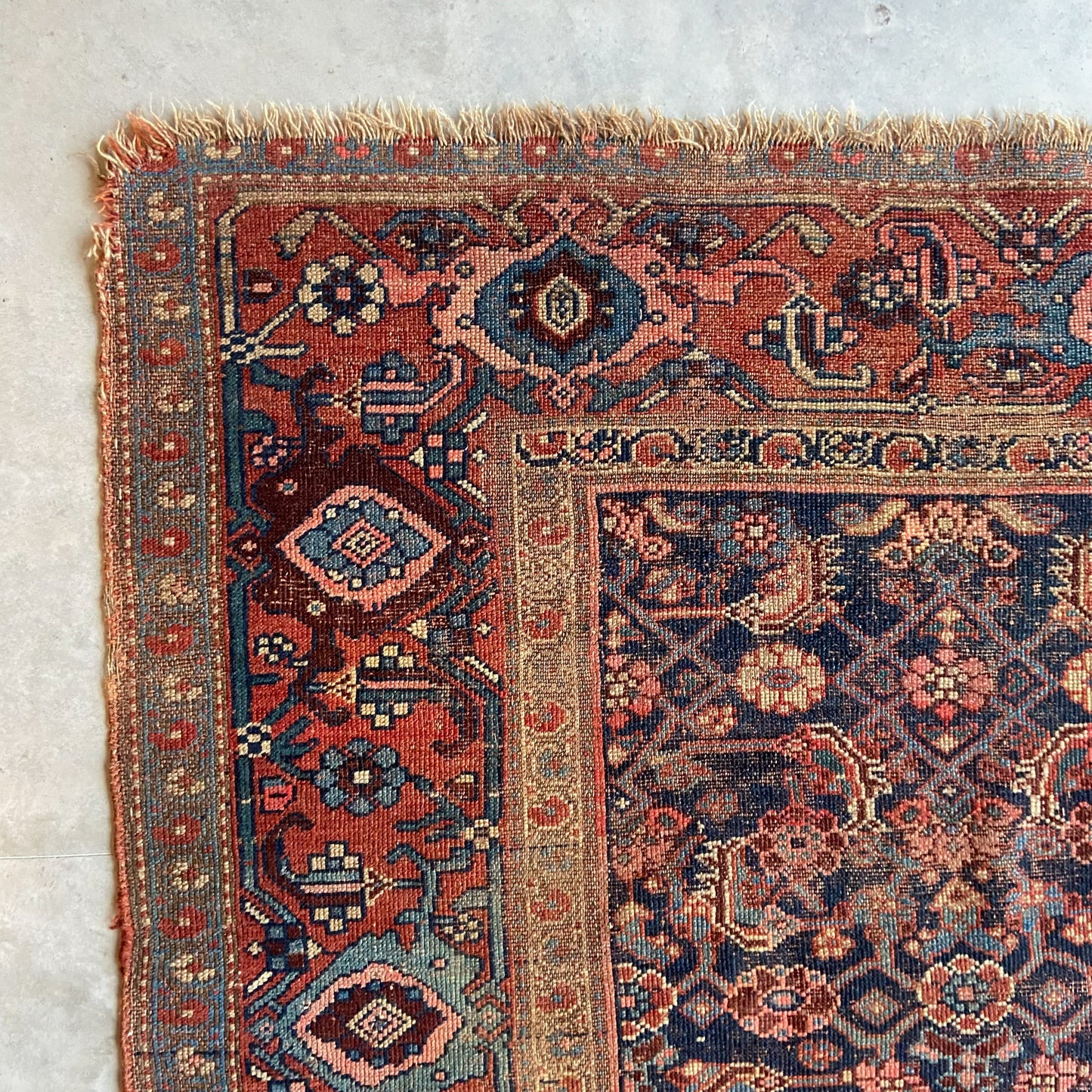 Antique Bidjar Accent Rug #R1092 - 4'4" x 6'1"