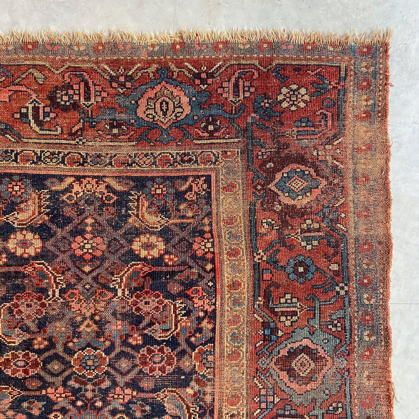 Antique Bidjar Accent Rug #R1092 - 4'4" x 6'1"