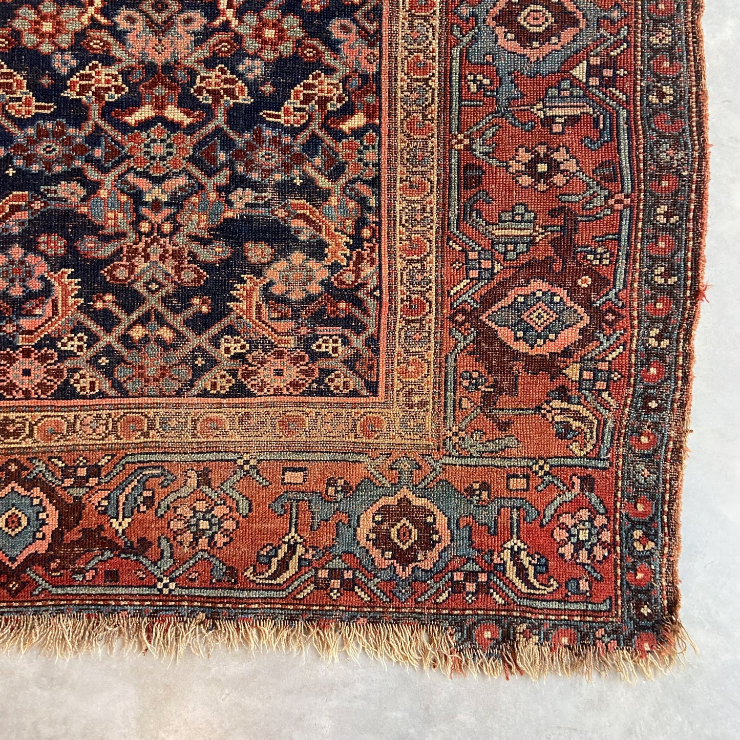 Antique Bidjar Accent Rug #R1092 - 4'4" x 6'1"