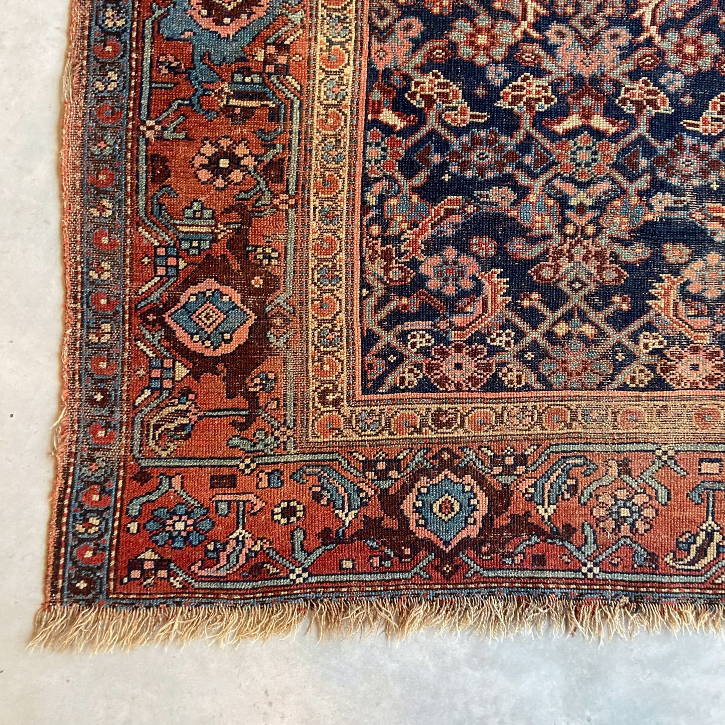 Antique Bidjar Accent Rug #R1092 - 4'4" x 6'1"