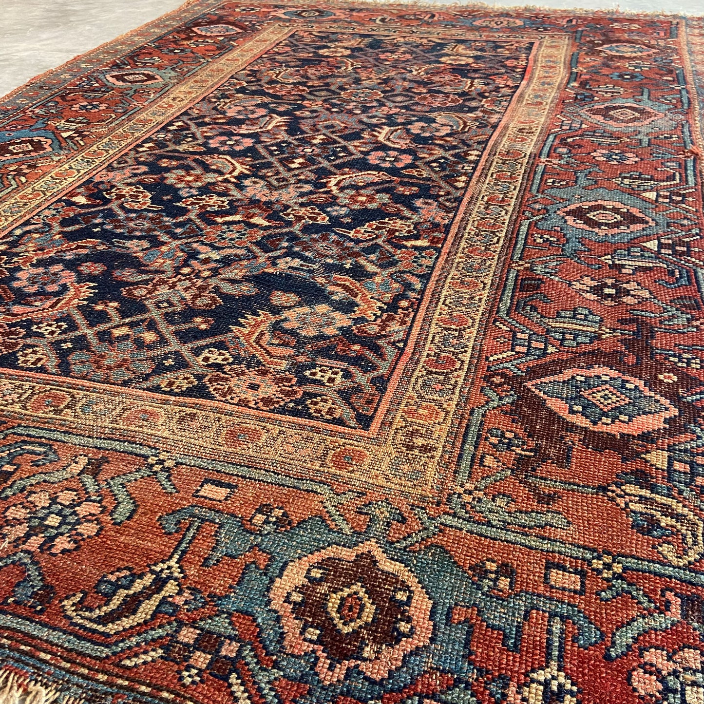 Antique Bidjar Accent Rug #R1092 - 4'4" x 6'1"