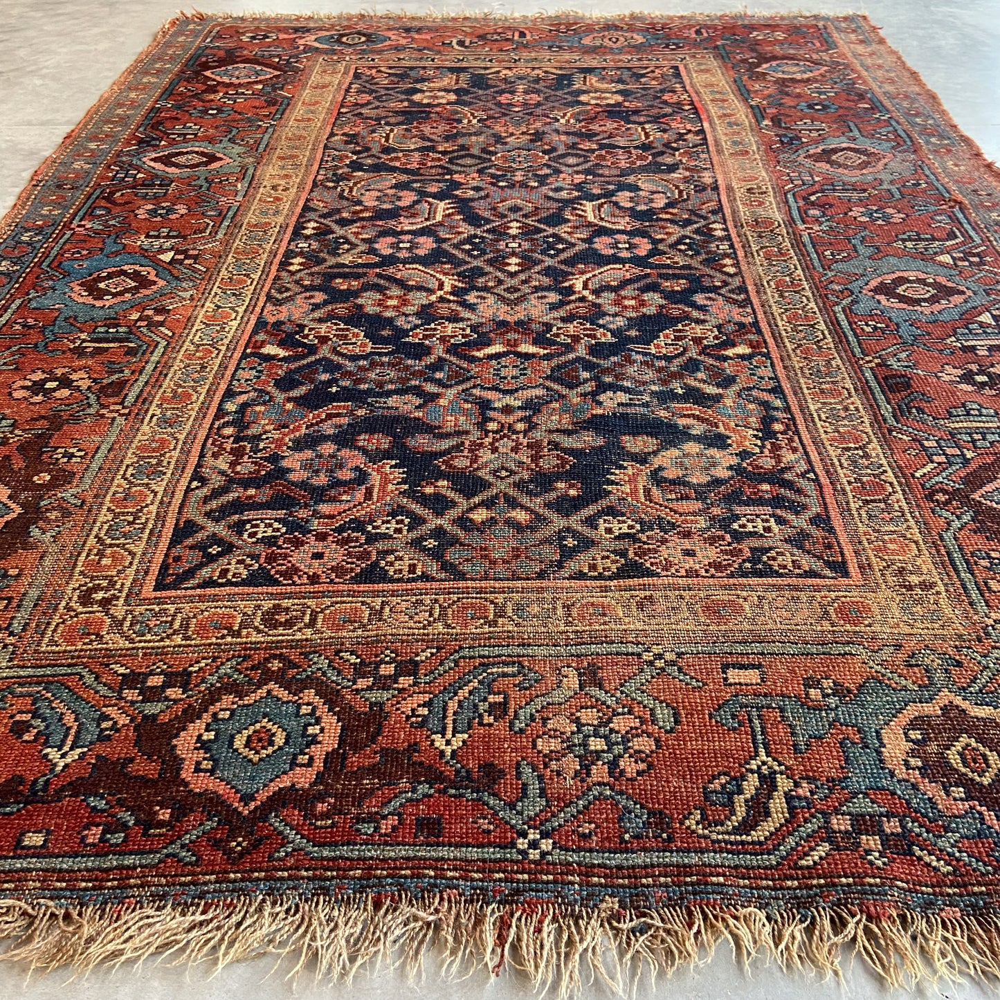 Antique Bidjar Accent Rug #R1092 - 4'4" x 6'1"