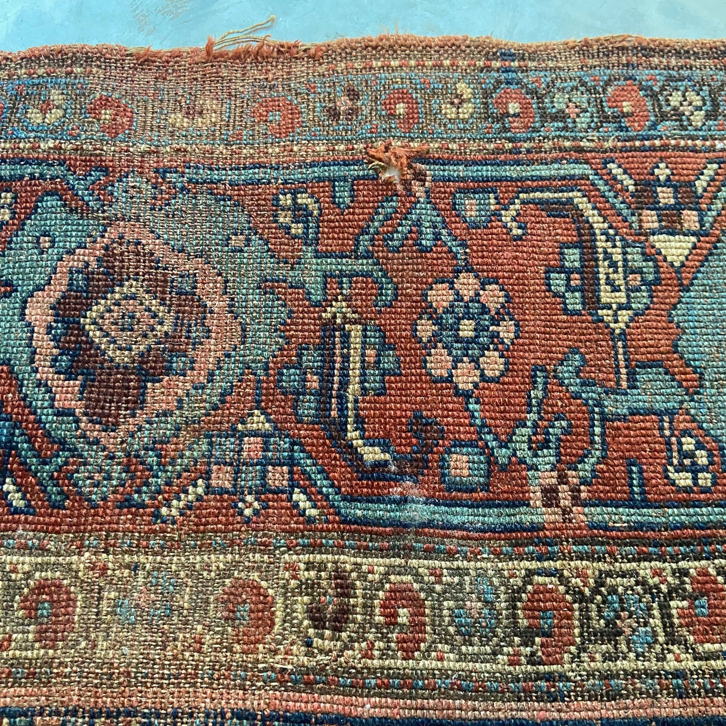 Antique Bidjar Accent Rug #R1092 - 4'4" x 6'1"