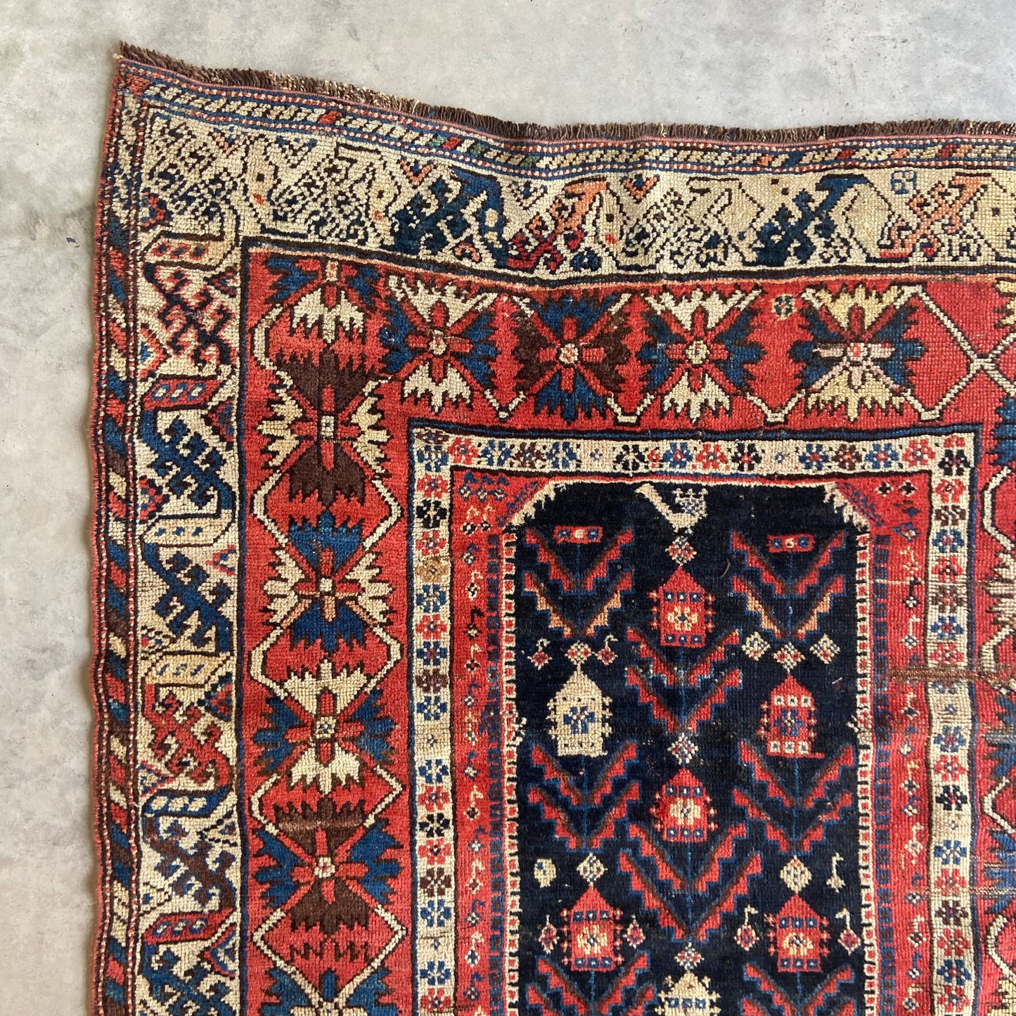 Antique Kurdish Accent Rug #R1096 - 3'8" x 8'