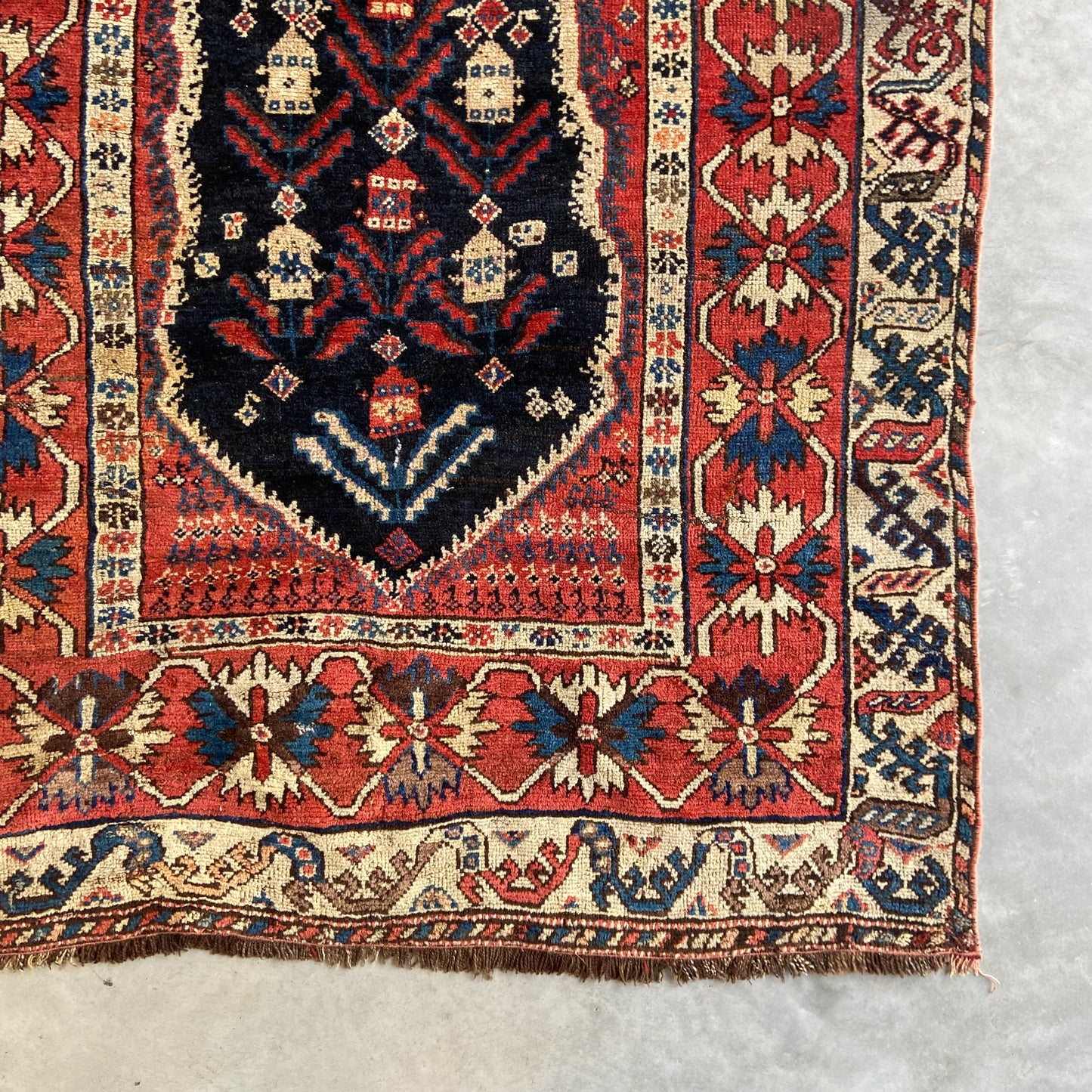 Antique Kurdish Accent Rug #R1096 - 3'8" x 8'