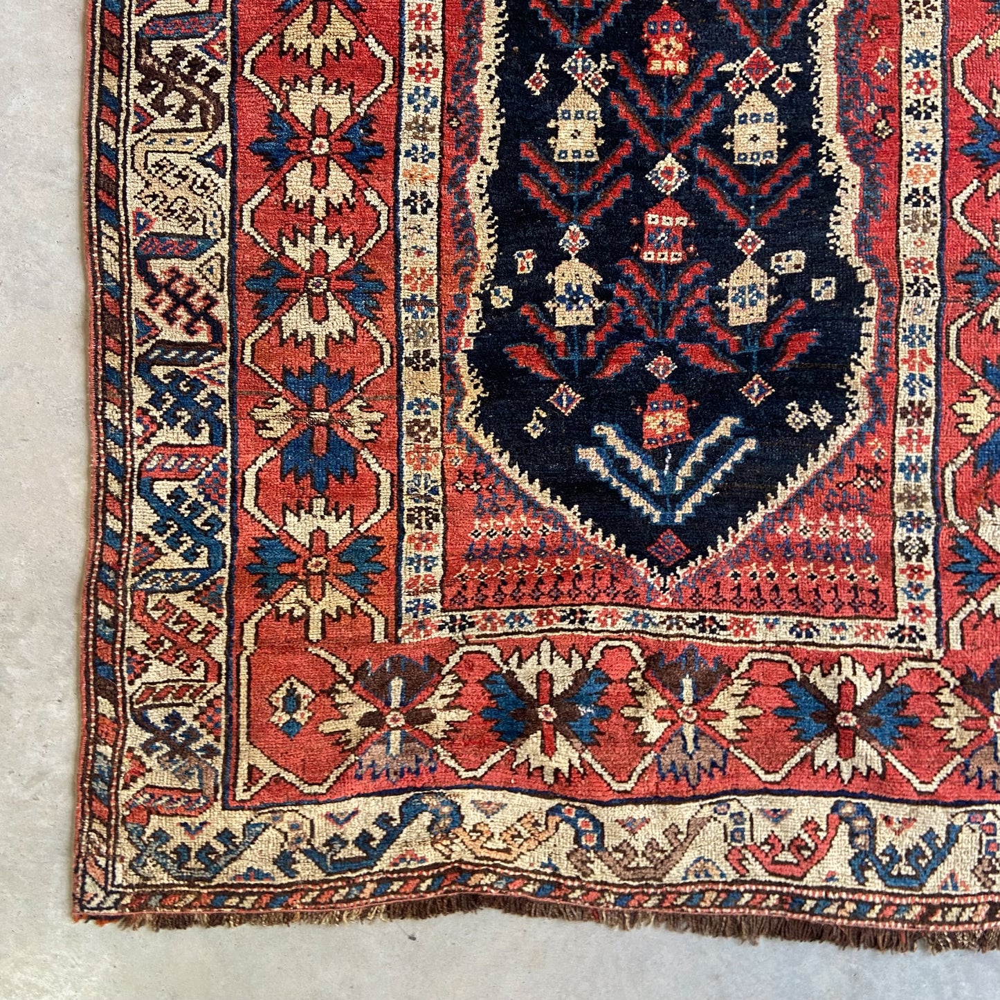 Antique Kurdish Accent Rug #R1096 - 3'8" x 8'