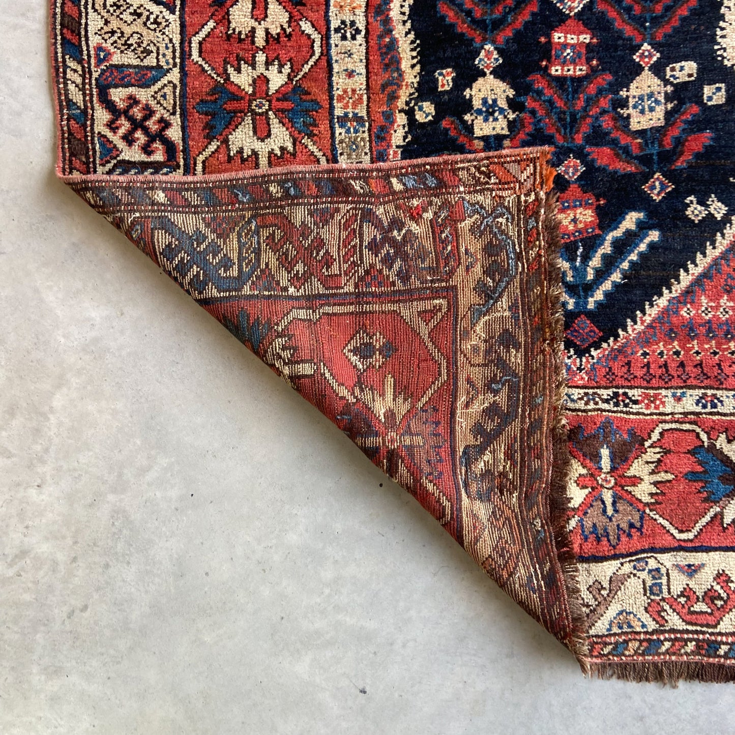 Antique Kurdish Accent Rug #R1096 - 3'8" x 8'